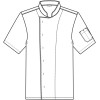 Vestes de cuisine à pression