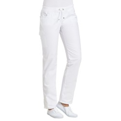 Pantalons cargo stretch blanc