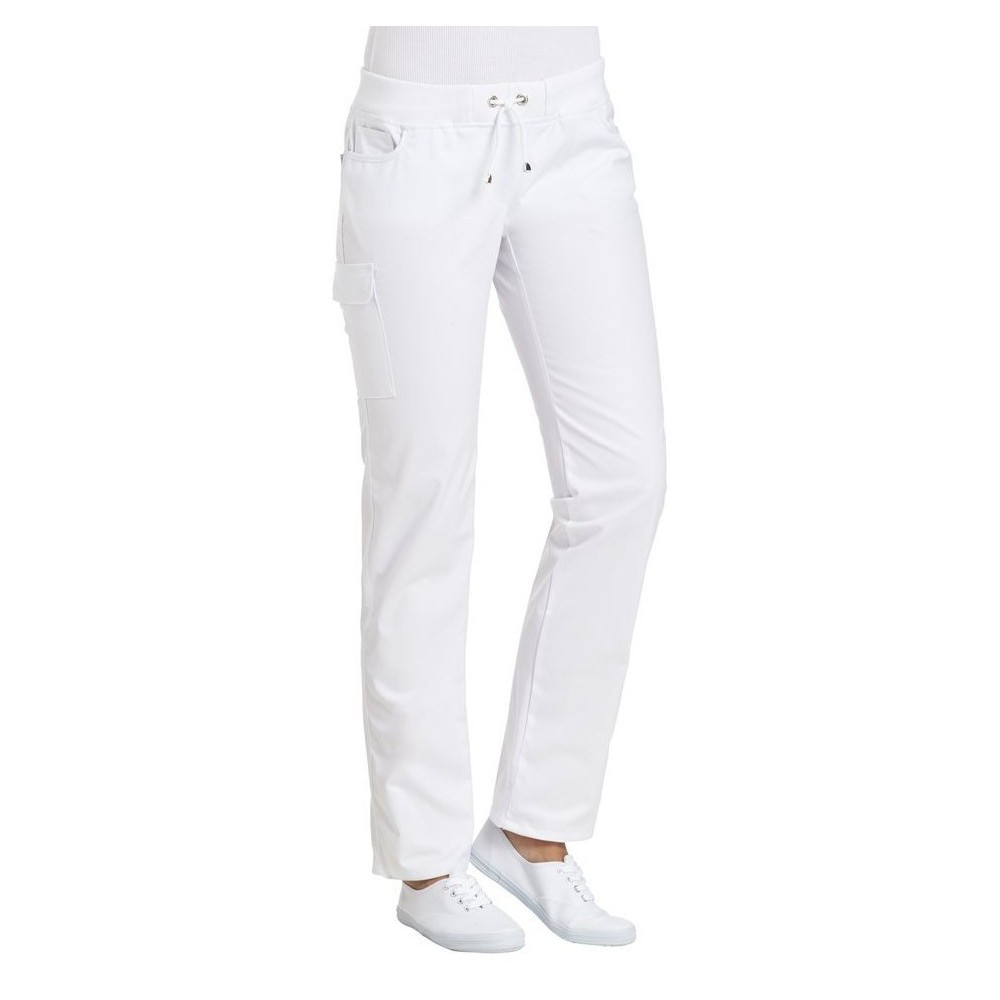 Pantalons cargo stretch blanc