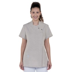Casaques microfibre beige uni