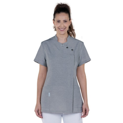 Casaques microfibre gris chiné